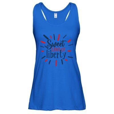 Sweet Land Of Liberty 4th Of July Great Gift Ladies Essential Flowy Tank