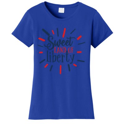 Sweet Land Of Liberty 4th Of July Great Gift Women's T-Shirt