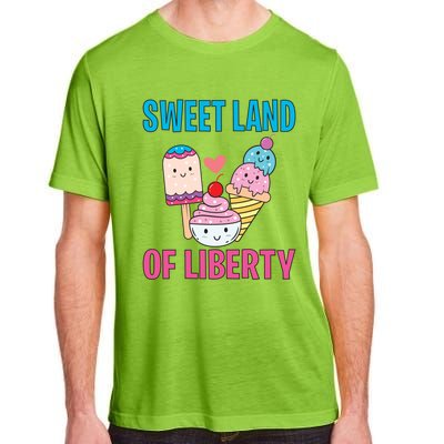 Sweet Land Of Liberty Meaningful Gift Adult ChromaSoft Performance T-Shirt