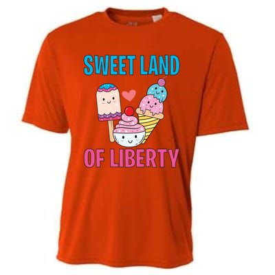 Sweet Land Of Liberty Meaningful Gift Cooling Performance Crew T-Shirt