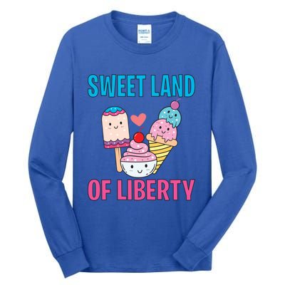 Sweet Land Of Liberty Meaningful Gift Tall Long Sleeve T-Shirt