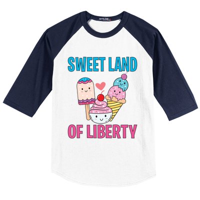 Sweet Land Of Liberty Meaningful Gift Baseball Sleeve Shirt