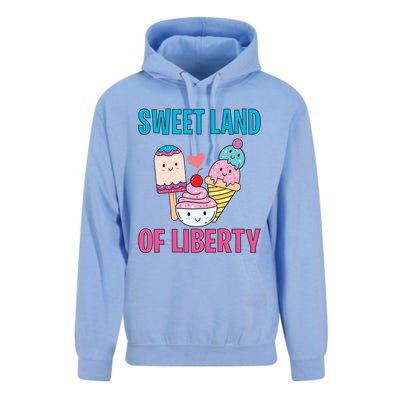 Sweet Land Of Liberty Meaningful Gift Unisex Surf Hoodie