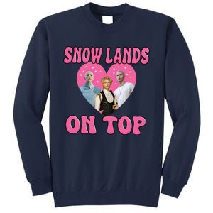 Snow Lands On Top Of Me Tall Sweatshirt