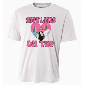 Snow Lands On Top Of Me Cooling Performance Crew T-Shirt