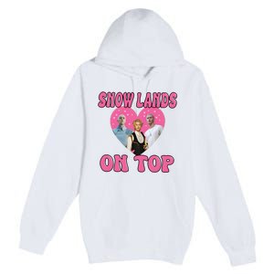 Snow Lands On Top Of Me Premium Pullover Hoodie