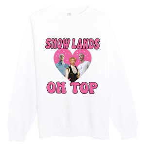 Snow Lands On Top Of Me Premium Crewneck Sweatshirt