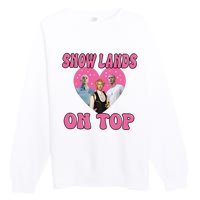 Snow Lands On Top Of Me Premium Crewneck Sweatshirt