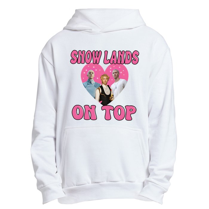 Snow Lands On Top Of Me Urban Pullover Hoodie