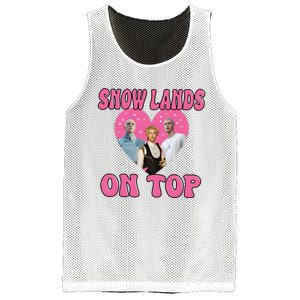 Snow Lands On Top Of Me Mesh Reversible Basketball Jersey Tank