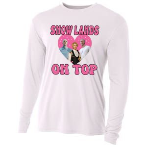 Snow Lands On Top Of Me Cooling Performance Long Sleeve Crew