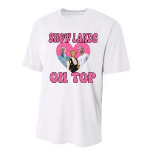 Snow Lands On Top Of Me Performance Sprint T-Shirt