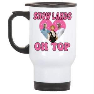 Snow Lands On Top Of Me Stainless Steel Travel Mug