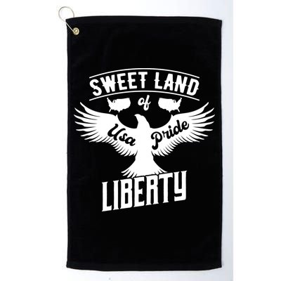 Sweet Land Of Liberty Usa Pride Gift Golf Towel