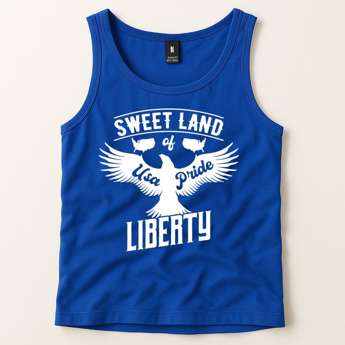Sweet Land Of Liberty Usa Pride Gift Tank Top