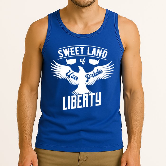 Sweet Land Of Liberty Usa Pride Gift Tank Top