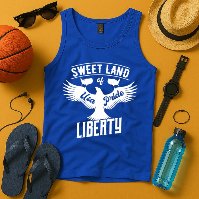 Sweet Land Of Liberty Usa Pride Gift Tank Top