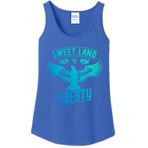 Sweet Land Of Liberty Usa Pride Bald Eagle Freedom Cool Gift Ladies Essential Tank