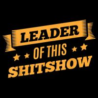 Shitshow Leader Of This Shit Show Funny Saying Drawstring Bag
