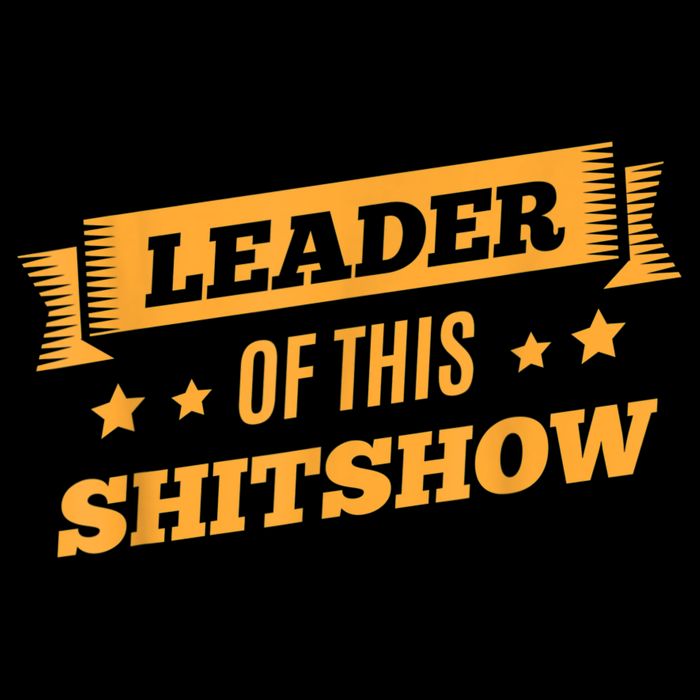 Shitshow Leader Of This Shit Show Funny Saying Drawstring Bag