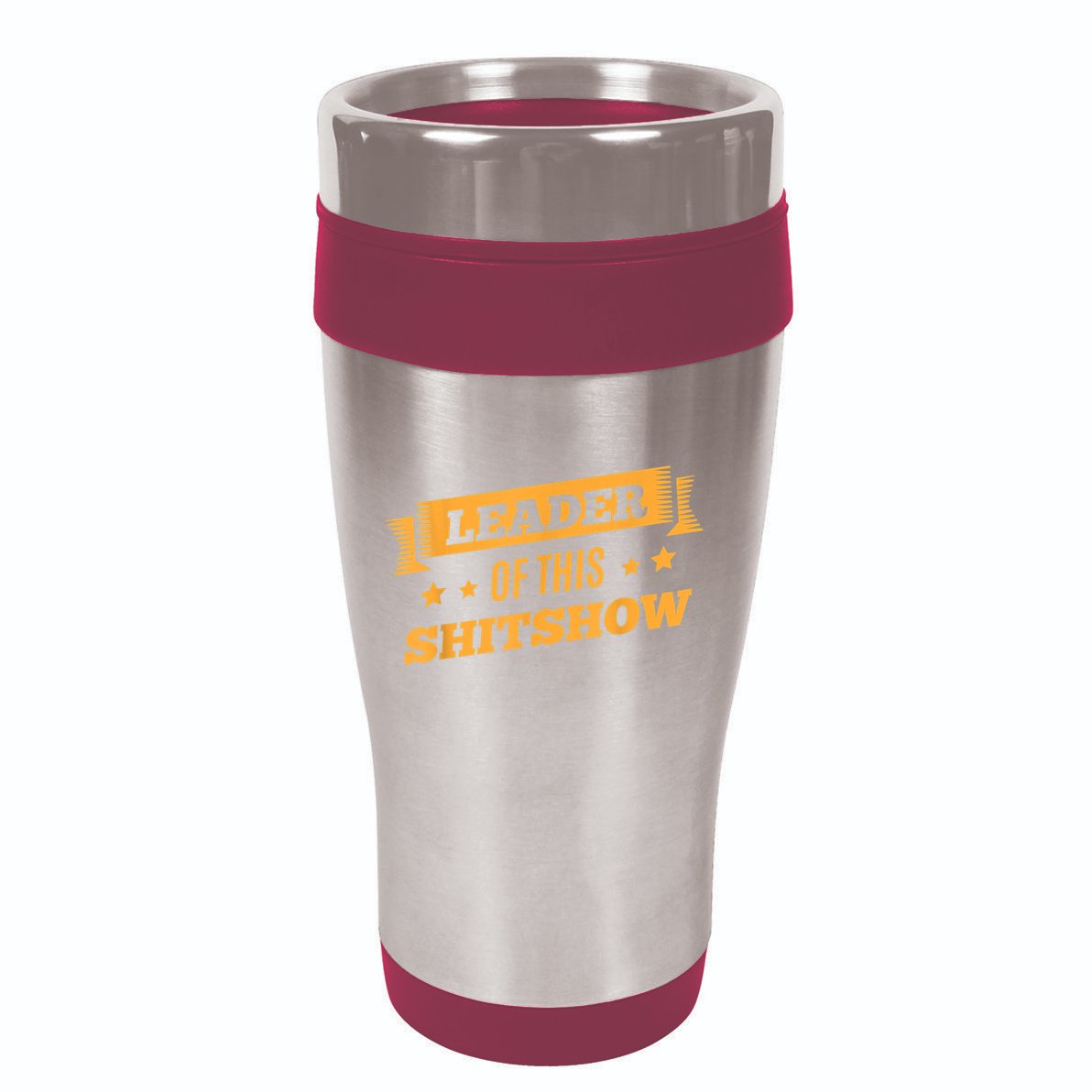 Shitshow Leader Of This Shit Show Funny Saying 16oz Travel Tumbler