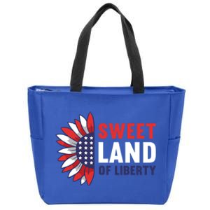 Sweet Land Of Liberty Decorations Usa American 4th Of July Gift Zip Tote Bag