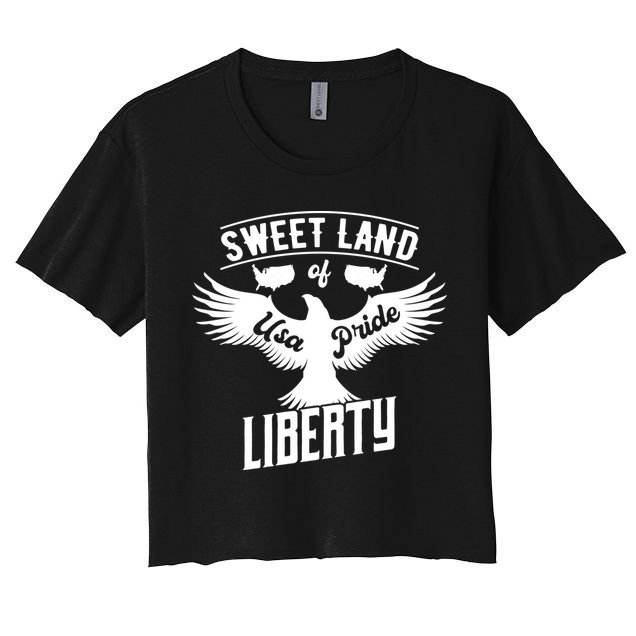 Sweet Land Of Liberty Usa Pride Gift Crop Top