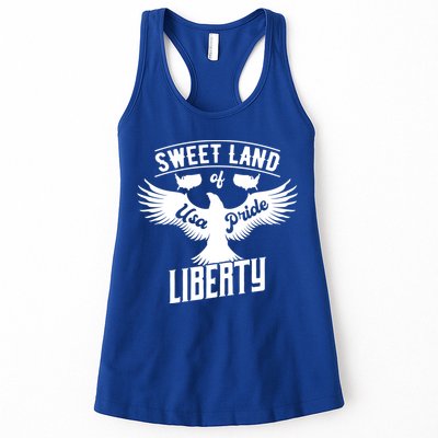 Sweet Land Of Liberty Usa Pride Gift Womens Tank Top