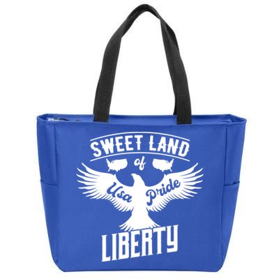 Sweet Land Of Liberty Usa Pride Gift Zip Tote Bag