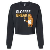 Sloffee Break Cropped Pullover Crew