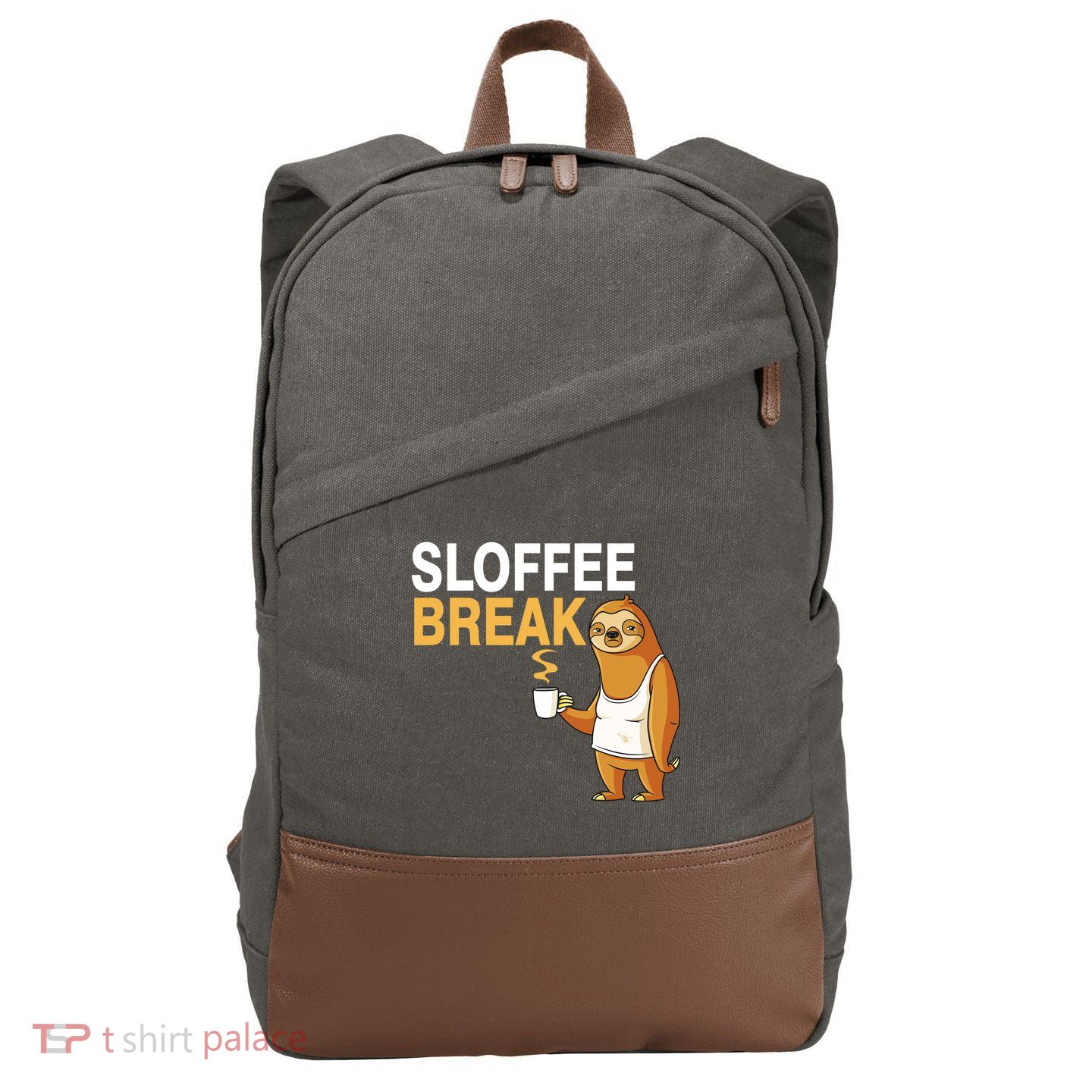 Sloffee Break Cotton Canvas Backpack
