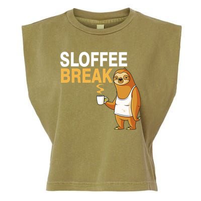 Sloffee Break Garment-Dyed Women's Muscle Tee