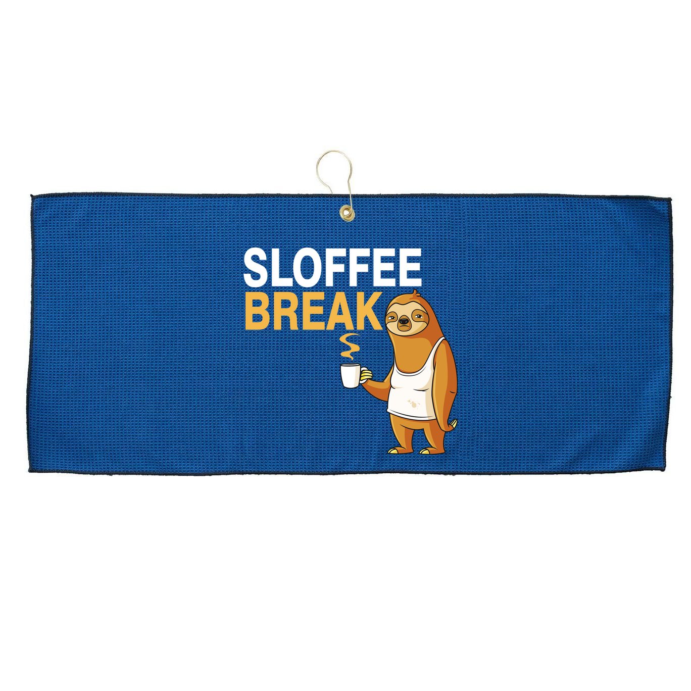 Sloffee Break Large Microfiber Waffle Golf Towel