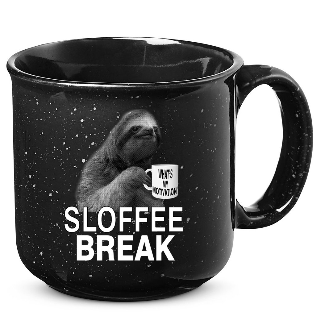 Sloffee Break What's My Motivation 15oz Campfire Ceramic Mug