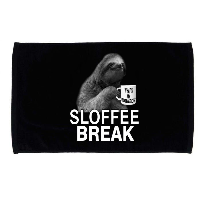Sloffee Break What's My Motivation Microfiber Hand Towel