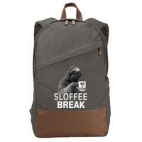 Sloffee Break What's My Motivation Cotton Canvas Backpack