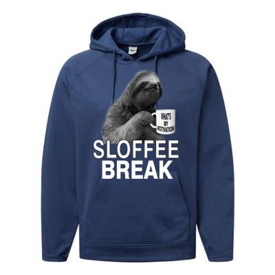 Sloffee Break What's My Motivation Performance Fleece Hoodie