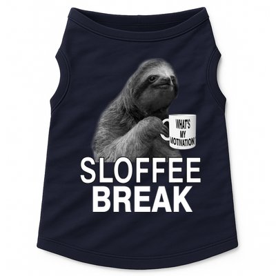 Sloffee Break What's My Motivation Doggie Tank