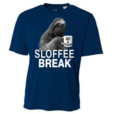 Sloffee Break What's My Motivation Cooling Performance Crew T-Shirt