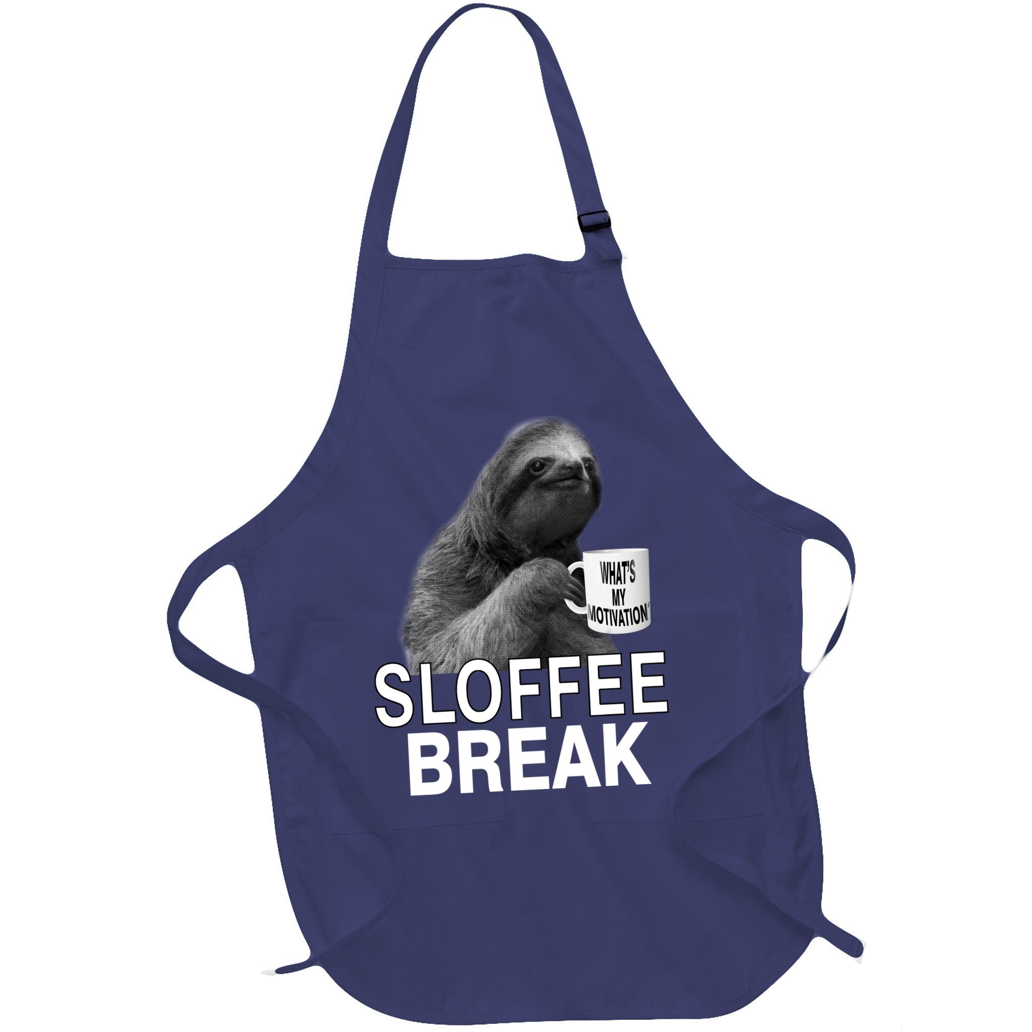Sloffee Break What's My Motivation Apron