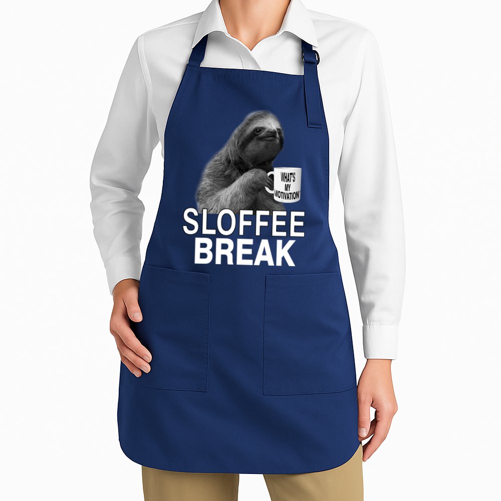 Sloffee Break What's My Motivation Apron