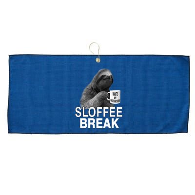 Sloffee Break What's My Motivation Large Microfiber Waffle Golf Towel