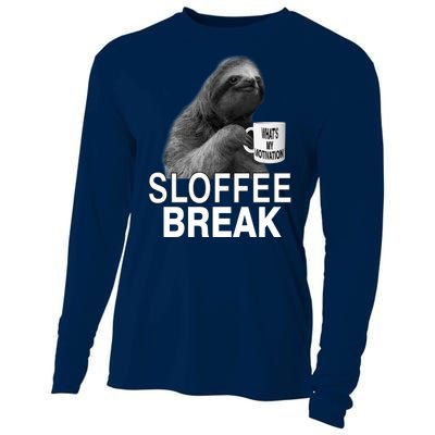 Sloffee Break What's My Motivation Cooling Performance Long Sleeve Crew