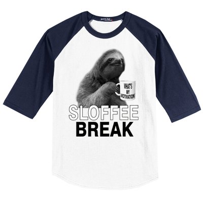 Sloffee Break What's My Motivation Baseball Sleeve Shirt