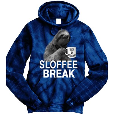 Sloffee Break What's My Motivation Tie Dye Hoodie