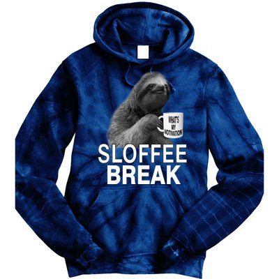 Sloffee Break What's My Motivation Tie Dye Hoodie