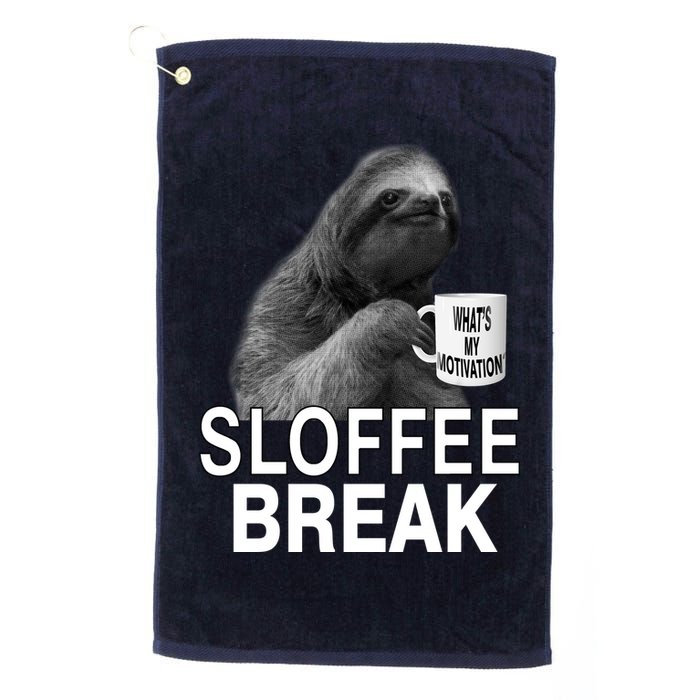 Sloffee Break What's My Motivation Golf Towel
