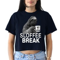 Sloffee Break What's My Motivation Crop Top