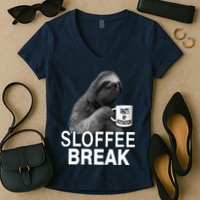 Sloffee Break What's My Motivation Women's V-Neck T-Shirt