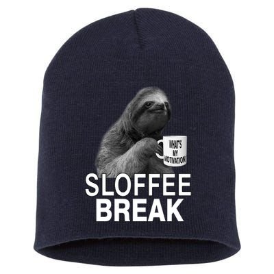 Sloffee Break What's My Motivation Short Acrylic Beanie